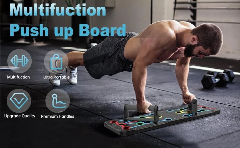 Fit beast Push Up Bars Fitness Equipment 9 In 1 Pushup Board