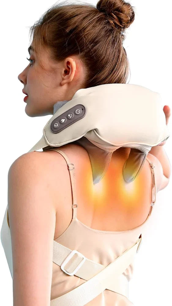 Neck and Back Massager, Neck Massager with Heating, Body Massager for Body Aches and Pains Relief, Electric Wearable 5D Cervical Neck Massage Machine for Deep Tissue Neck, Back, Shoulders, Waist and Legs