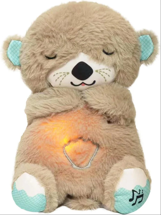 Portable Plush Baby Toy with Music, Sounds, Lights and Breathing Motion, Breathing Toy Teddy Bear with Lights | Gift for Kids | Size 30cm