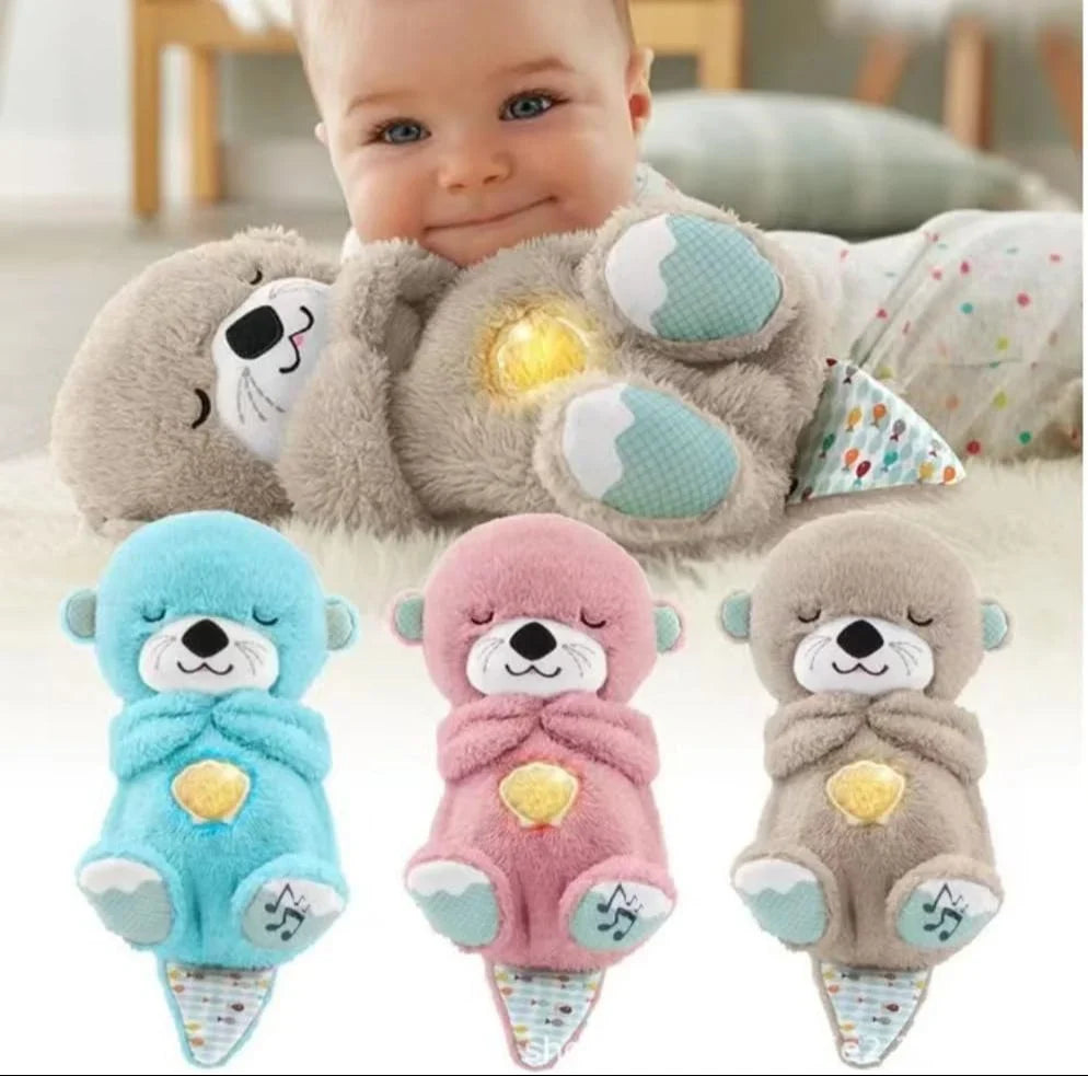 Portable Plush Baby Toy with Music, Sounds, Lights and Breathing Motion, Breathing Toy Teddy Bear with Lights | Gift for Kids | Size 30cm
