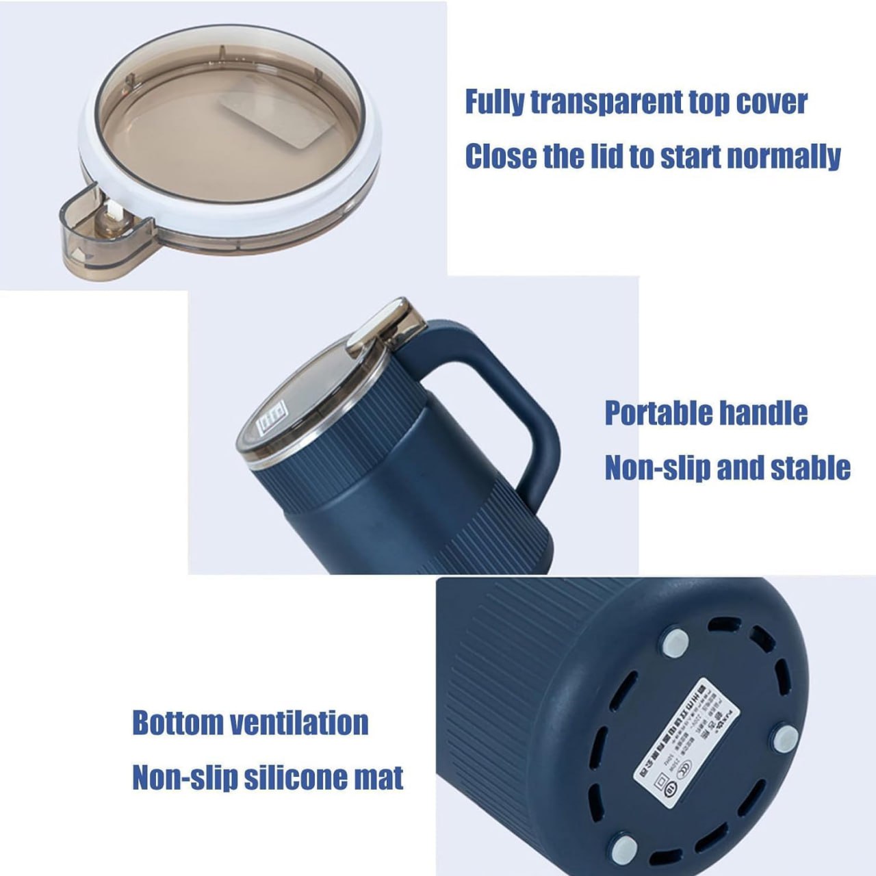 Portable Electric Coffee Grinder Spice & Coffee Bean Grinder | 300W Stainless Steel 4 Blade Mixer Grinder for Masala & Herb | for Dry Item,Push Button Control Durable 304 Stainless Steel