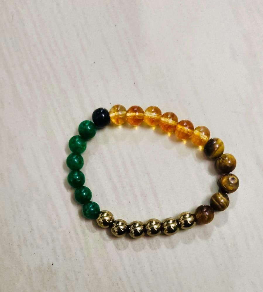 Crystal Bracelet for Money, Success & Concentration