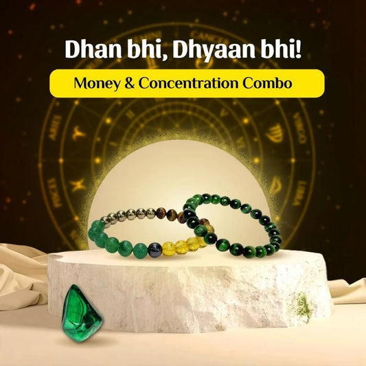 Crystal Bracelet for Money, Success & Concentration