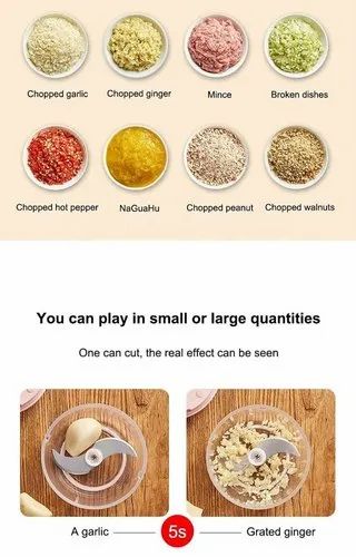 Electric chopper and grinder